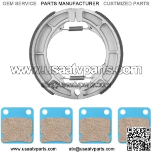 Rear Brake Shoes Front Brake Pads for Suzuki Eiger 400 LTF400F LTA400F 4x4 2002-2007, LTA400 2x4 2006-2018