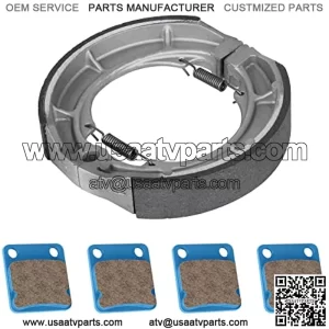 Front Brake Pads Rear Brakes Shoes for Suzuki Eiger 400 LTA400 LTF400 2x4 LTA400F LTA400F 4x4 2002 2003 2004 2005 2006 2007 FA54 S606-3 Set