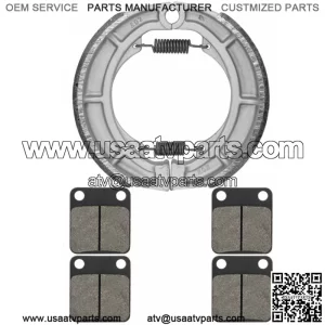 for Suzuki LTA400 LT-A400 Eiger 2002-2004 2006-07 Front & Rear Brake Pads Shoes