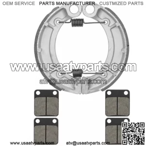 for Yamaha Grizzly 350 YFM350 4WD Irs Hunter 07-12 Front Pads & Rear Brake Shoes