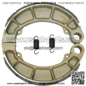 Grooved Brake Shoes Rear for HONDA TRX420FM FourTrax Rancher 4x4 ES 2007-2015 (For: Honda FourTrax Foreman 400)