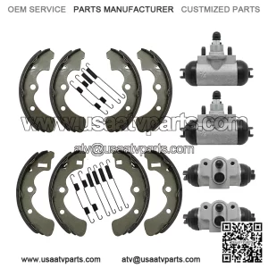 Wheel Cylinder Brake Shoe Front Rear All for Kawasaki Mule 2520 2510 2500 2030 2020 2010 1000 Diesel KAF450 KAF540 KAF620 KAF950 1988-2000 43092-1053 43092-1054 41048-1078 41048-1079