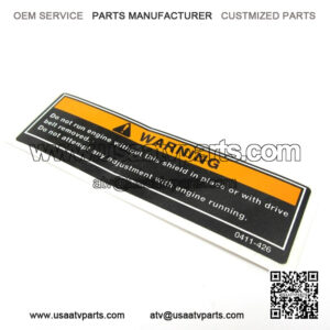 DECAL,WARNING-CLUTCH COVER-ATV