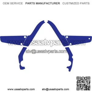 GRIP IT KIT BLUE FRAME RAPTOR700  700 YAMAHA GRAPHICS DECAL GUARDS