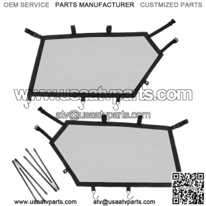 For Can-Am Maverick X3 R RR Window Nets Shade Shield Net Door Scratch Prevention