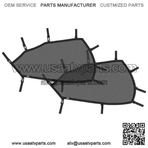 Left+Right Window Nets Upper Door Nets for CFMOTO ZForce 950 2020-2024