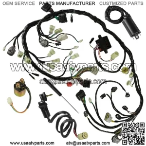 Wiring Harness Switch Key Coil Starter Relay for Honda Rincon TRX680FA 2006-2007