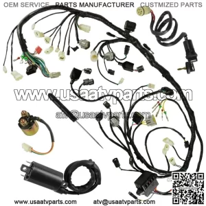 Wiring Harness Switch Key Coil Starter Relay for Honda Rincon 680 TRX680FA 15-18