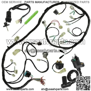 Wiring Harness Switch Key Coil Starter Relay for Honda Recon 250 TRX250 2005-06