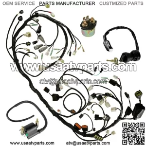 Main Harness w/Relay Key Switch & Coil for Kawasaki Brute Force KVF750 2008-2011