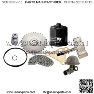 Rhino 660 Oil Pump Gear Chain Relief Valve Strainer K&N Filter Complete Rebuild (Fits: Yamaha Rhino 660)