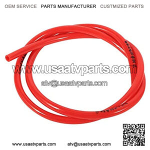 Keenso Colorful Gas Fuel Line Hose Tube Pipe Petrol 1/4 inch 3 feet for Motorcycle Dirt Pit Bike ATV Snowmobile PWC Jet Ski Polyurethane(Red)