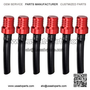 Red Breather Hose Gas Fuel Tank Cap Vent Hose Tube CNC for ATV Quad Honda XR50 CRF50 XR CRF CRF YZF RMZ KLX DRZ Pit Dirt Bike Motorcycle 6pcs