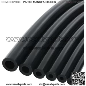 6PCS Vacuum Silicone Tubing Hose,5FT Vacuum Tubing Hose,1/8" 5/32" 3/16" 1/4" 5/16" 3/8" Automotive Silicone Vacuum Hose Kit,Car Accessories Vacuum Tubing Hose line (Black)