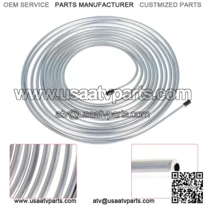 Zinc-Coated Steel Brake Line Tubing Kit 25 Ft. of 1/4 OD Direct Replacement