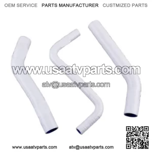 For 2006-2018 Honda TRX450R TRX450ER White Silicone Coolant Radiator Hose Kit