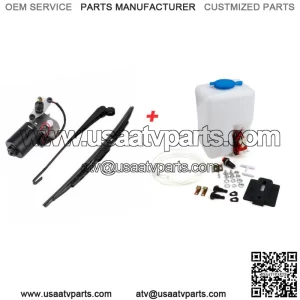UTV Electric Windshield Wiper Motor Washer Reservoir Kit for Polaris Ranger 570