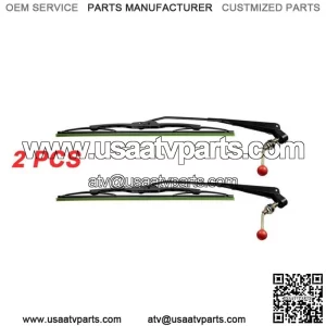 2PC UTV Manual Operated Windshield Wiper for Can Am X3 Polaris Ranger 570 RZR
