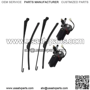 2Set UTV Electric Windshield Wiper Motor Kit for John Deere Gator/Kawasaki Mule (For: More than one vehicle)