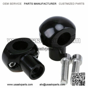 Pair 7/8 22mm CNC Motorcycle Aluum Handle Bar Mount Adapter Risers Clamp ATV