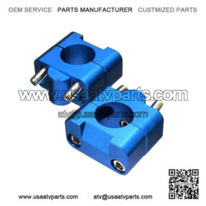 Blue CNC 28mm inner diameter Handle Bar Clamps Taper Raiser Pit BIKE ATV H CL11