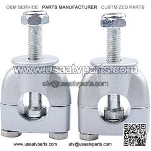 1 Pair 22mm 7/8 Inch Handlebar Riser Mount Clamps For CRF50 XR50 Motorcycle Dirt Bike ATV