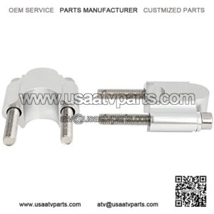 Silver 7/8" Handlebar Risers 30mm Height Mount Clamp Kit Compatible with Motorcycle ATV for  for  for Suzuki for Yamaha Dirt Bike