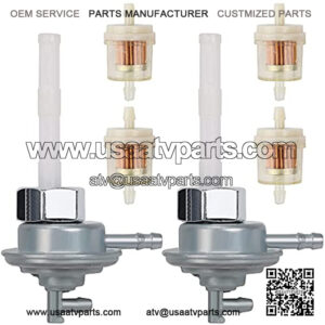 16950-KJ9-752 16950-KJ9-751 Fuel Tank Switch Petcock Replacement for CH150 CH80 NQ50 SA50 SB50 GY6 50cc 80cc 90cc 110cc 125cc 150cc 250cc 139QMB Scooter Moped Go Kart ATV Elite 250 150 80 50