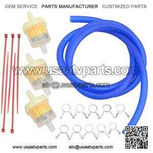 Fuel Filter Line Spring Clips Clamps Tube Hose Inner Diameter Motorcycle Oil Gasoline Replacement for Dirt ATV Moped Scooters Pack Pocket bike Blue