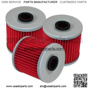 3 Pack Oil Filter for Kawasaki KLR650 KLR-650 KLR 650 1987-2018 16099-004