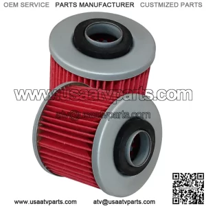 2-Pack Oil Filter for Yamaha 4X7-13440-01-00 4X7-13440-90-00