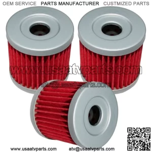 Oil Filter for Kawasaki KLX400R KLX400-B / KLX400Sr KLX400-A 2003-2004 3-Pack