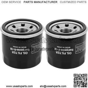 Oil Filter for SUZUKI LTF400 EIGER 2X4 2002-2004 LTF400F EIGER 4X4 400 2002-2007 LTF400F KINGQUAD 4X4 2008-2015(pack of 2)