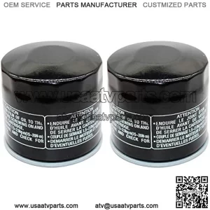 2 Pack Yerbay Compatible Motorcycle Oil Filter for Suzuki LTF500 F Quadrunner 1998-2002 / LTF500F Vinson 4X4 500 2002-2007