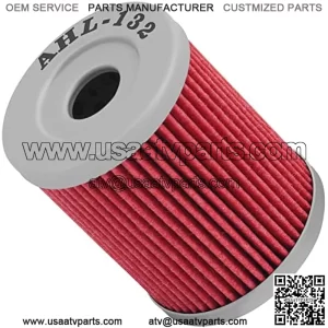 132 Oil Filter for Suzuki LTF250 LTF 250 Quadrunner 4X4 250 1988-2002/Yamaha YP400 YP 400 Majesty 400 2004-2018 (1pc)