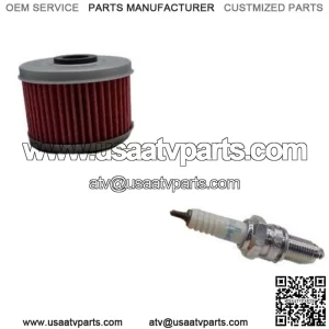Honda TRX300 FourTrax 300 Tune Up Kit Oil Filter NGK Spark Plug TRX300FW TRX (For: Honda)
