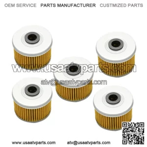 5x Oil Filter For Honda Rancher 350 420 TRX300EX TRX400 Foreman 500 Fourtrax 300 (For: Honda TRX700XX)