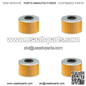 4 x HF114 Oil Filter fit Honda TRX420 FPA-9,A,B Fourtrax Rancher AT  09-14