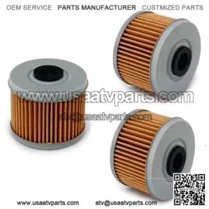 3x Oil Filter For Honda Fourtrax Foreman 400 450 500 TRX450 Rancher 420 TRX420 (For: Honda FourTrax Foreman 400)