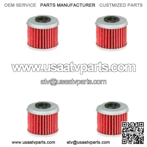 Honda TRX450R TRX450ER HiFlo Oil Filter HF116 TRX 450R 450ER - Pack of 4