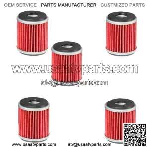 2004 2005 2006 Yamaha YFZ450 Oil Filter HF141 YFZ 450 - Pack of 5