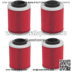 For CFMOTO CForce UForce ZForce 400 500 500S 600 800 1000 4Pack Oil Filter