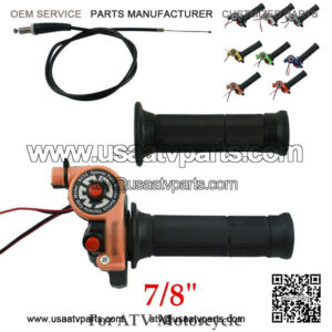 1Pair Dirt Pit-Bike ATV Motorcycle 22 mm 7/8" Hand Grips Pro Handle Bar Grip Kit