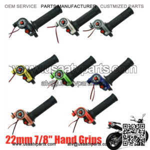 1Pair 22mm 7/8" Hand Grips Pro Handle Bar Grip For Dirt Pit-Bike ATV Motorcycle