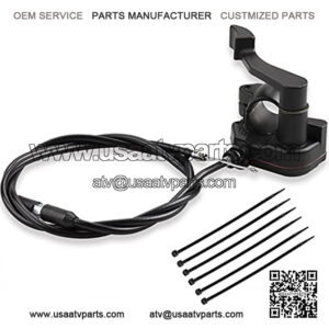 7/8'' 22mm Thumb Throttle Cable Accelerator Control Assembly Compatible with 50cc 70cc 90cc 110cc 125cc 250cc TaoTao ATV Quad Go Kart Pit Bike