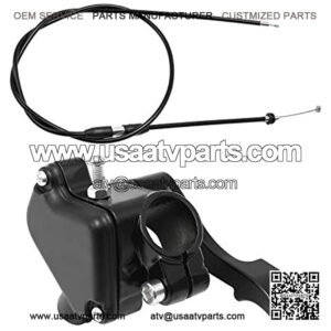 7/8'' 22mm Thumb Throttle Cable Accelerator Control Handle Assembly Replacement for 50cc - 250cc TaoTao ATV Quad Go Kart Pit Bike