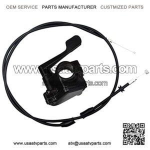 7/8'' 22mm Metal Thumb Throttle Cable Accelerator Control Assembly For Chinese 50cc 70cc 90cc 110cc 125cc 250cc ATV Quad Go Kart Pit Bike
