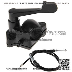 7/8'' 22mm Throttle Lever Thumb Control Assembly & Throttle Cable Compatible with 50cc 70cc 90cc 110cc 125cc ATV Quad Go Kart