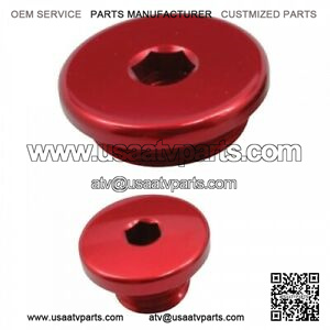 Works Connection Engine Plug Kit Red 24-595 for ATV/UTV