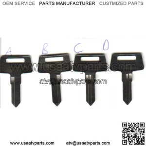2 Kawasaki ATV Key Blank 95 & Up 4Wheeler Bayou 300 220 1995 1996 1997 1998 1999 (For: More than one vehicle)